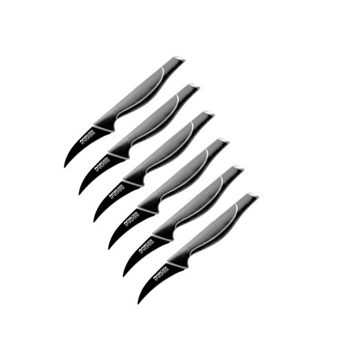 Ensemble De 6 Couteaux D'office 19 Cm Black Edition