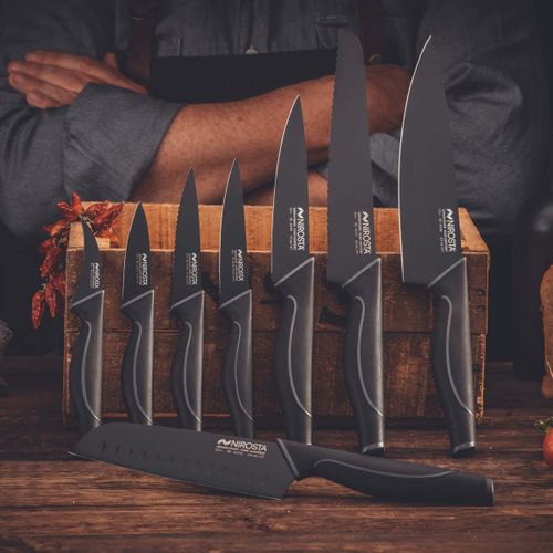 Ensemble De 4 Couteaux De Cuisine Cranté Black Edition