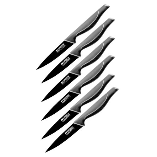 Ensemble De 6 Couteaux De Cuisine Cranté Black Edition