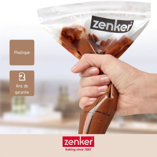 Ensemble De 20 Poches à Douille Graduées Avec Zip 30 Cm Smart Pastry