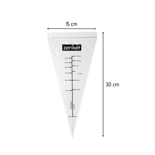 Ensemble De 20 Poches à Douille Graduées Avec Zip 30 Cm Smart Pastry