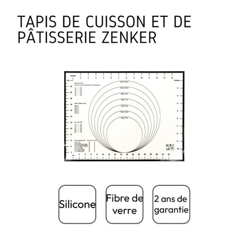 Ensemble De 2 Tapis De Cuisson En Silicone 40 X 30 Cm Smart Pastry