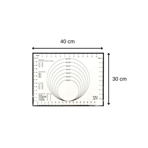Ensemble De 2 Tapis De Cuisson En Silicone 40 X 30 Cm Smart Pastry