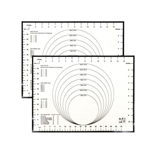 Ensemble De 2 Tapis De Cuisson En Silicone 40 X 30 Cm Smart Pastry