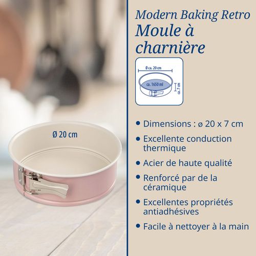 Ensemble De 2 Moules à Manqué à Charnière 20 Cm Dr. Oetker Rétro