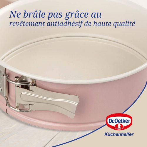 Ensemble De 2 Moules à Manqué à Charnière 20 Cm Dr. Oetker Rétro
