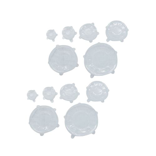 Ensemble De 12 Couvercles De Conservation En Silicone Étirable De 6 à 20 Cm