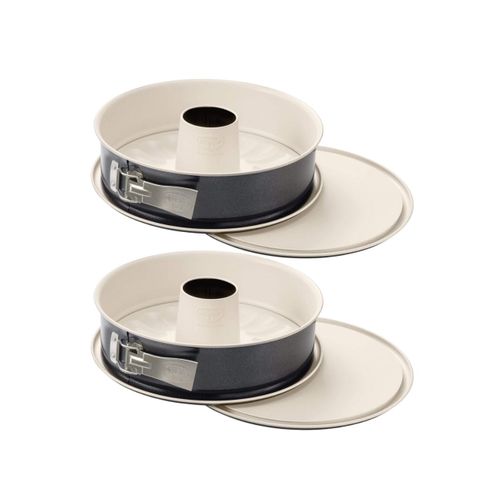 Ensemble De 2 Moules à Manqué à Charnière Avec Fond à Savarin 26 Cm   Back-trend