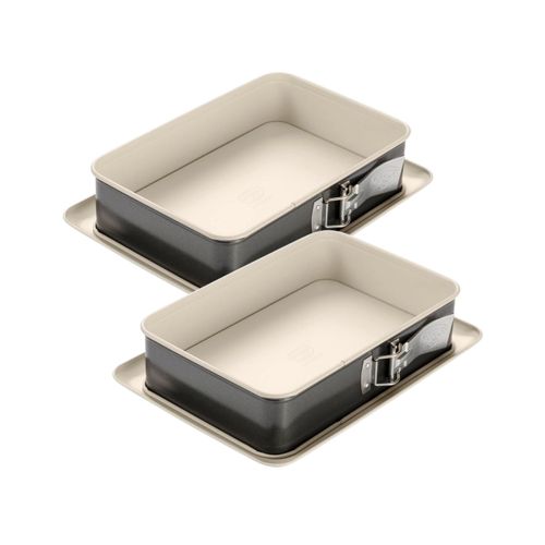 Ensemble De 2 Moules à Gâteau Céramique Et Plat Four 28 X 18 Cm Back Trend