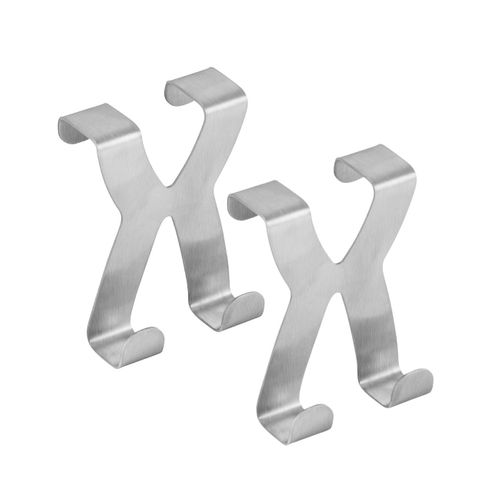 Ensemble De 2 Crochets De Porte Inox  Tecno