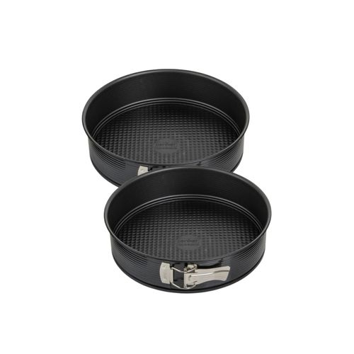 Ensemble De 2 Moules à Manqué à Charnière 26 Cm Black Metallic