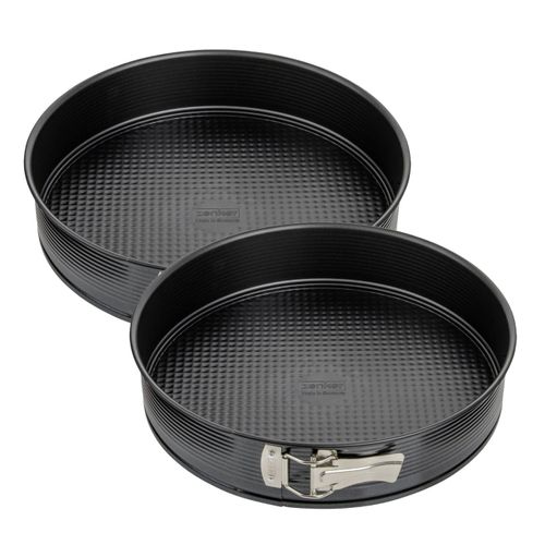 Ensemble De 2 Moules à Manqué à Charnière 30 Cm Black Metallic