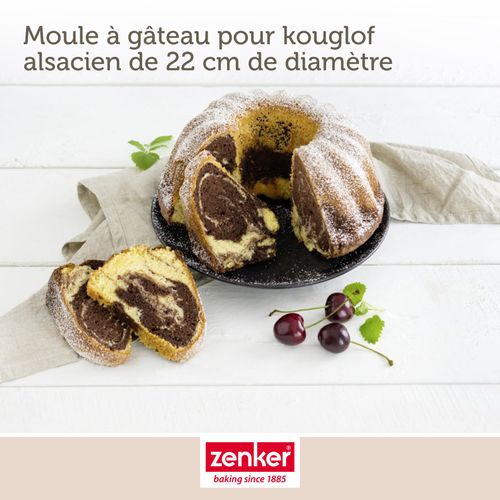 Ensemble De 2 Moules à Kouglof 22 Cm Black Metallic