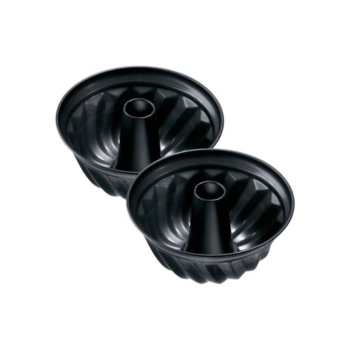 Ensemble De 2 Moules à Kouglof 22 Cm Black Metallic