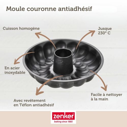 Ensemble De 2 Moules à Pain Avec Cheminée 32 Cm Black Metallic