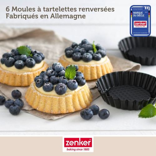 Ensemble De 12 Moules à Tartelettes 10 Cm Black Metallic