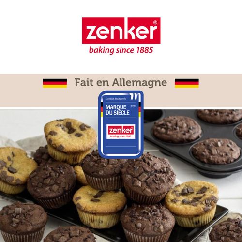 Ensemble De 2 Moules à Muffins 12 Empreintes 38 X 26 Cm Black Metallic