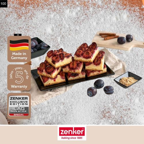 Ensemble De 2 Plaques De Four Rectangulaire 42 X 29 Cm Black Metallic