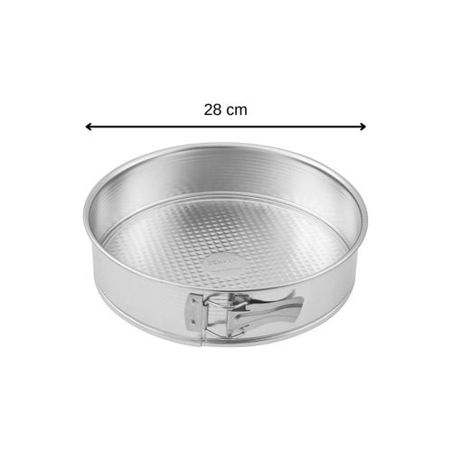 Ensemble De 2 Moules à Manqué à Charnière 28 Cm Silver