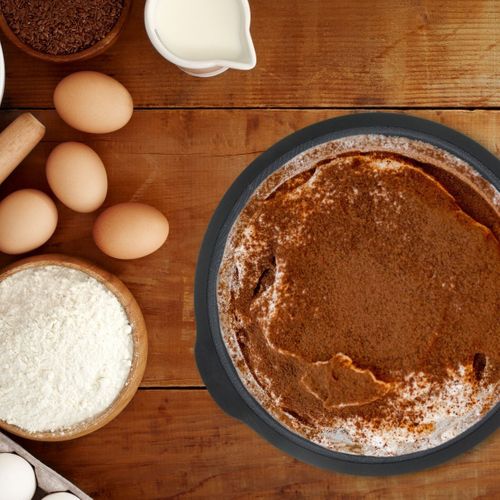 Ensemble De 2 Moules à Manqué 25 Cm Silicone Fibre De Verre