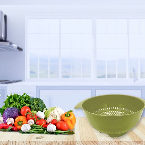 Ensemble De 2 Passoires En Plastique Vert 23 Cm De Diamètre Zéro