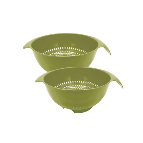 Ensemble De 2 Passoires En Plastique Vert 23 Cm De Diamètre Zéro