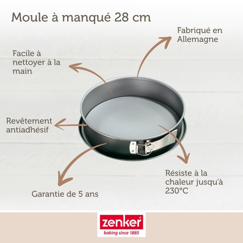 Ensemble De 2 Moules à Manqué à Charnière En Acier 28 Cm Energy