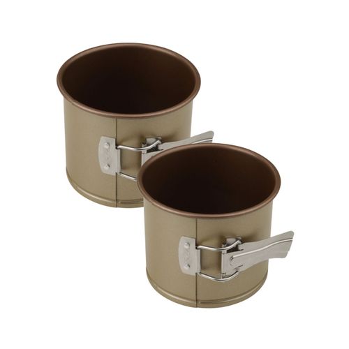 Ensemble De 2 Petits Moules à Panettone 12 X 10 Cm Mojave Gold