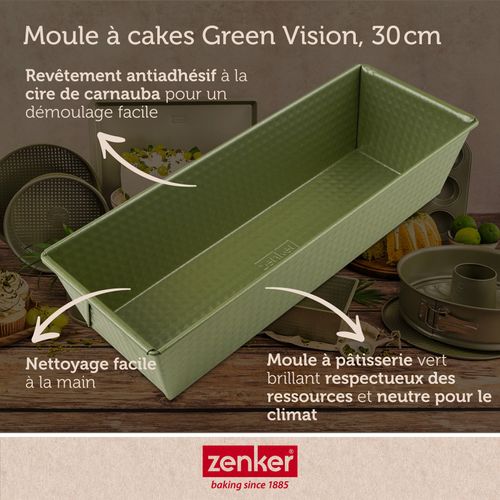 Ensemble De 2 Moules à Cake Vert 30 Cm Green Vision