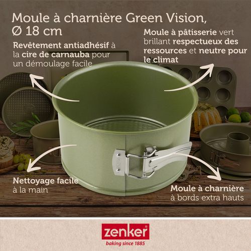 Ensemble De 2 Moules à Panettone à Charnière 18 Cm Green Vision