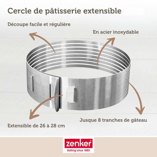 Ensemble De 2 Cercles à Pâtisserie Pour Trancher Les Gâteaux En Étages