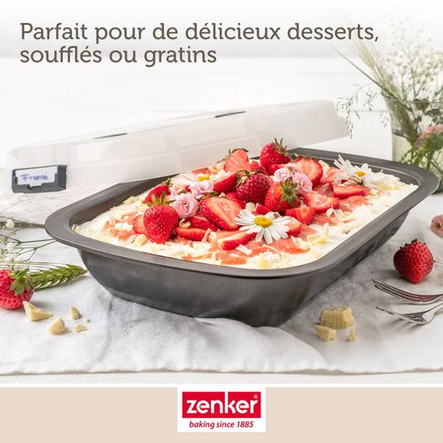 Ensemble De 2 Moules à Gâteaux Rectangulaire Avec Couvercle De Transport