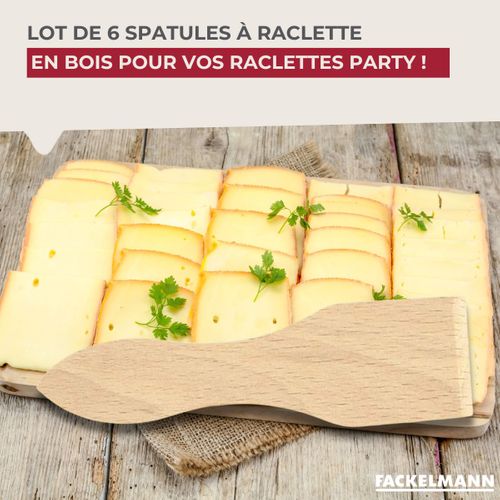 Ensemble De 12 Spatules à Raclette En Bois 13 Cm Wood Edition