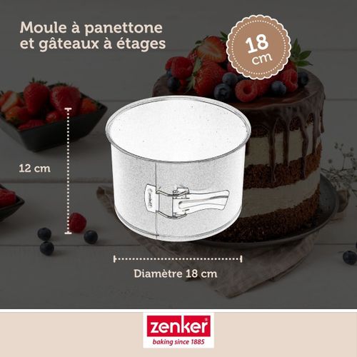 Set Pâtisserie 1 Moule à Panettone 18 Cm, 2 Bols à Mixer, 1 Spatule Zenker