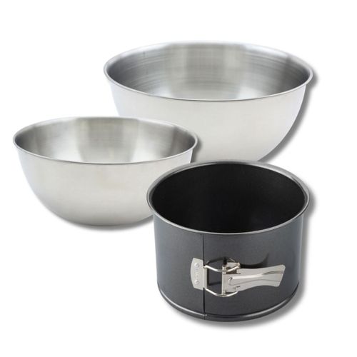 Set Pâtisserie 1 Moule à Panettone 18 Cm, 2 Bols à Mixer, 1 Spatule Zenker