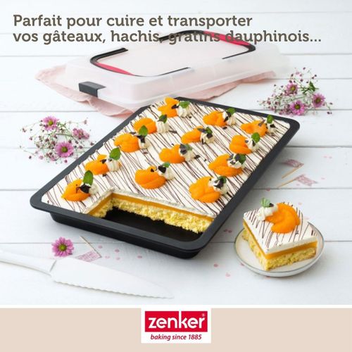 Set Pâtisserie Plaque De Cuisson 42 X 29 Cm Avec Couvercle, 2 Bols à Mixer Et 1 Spatule Zenker