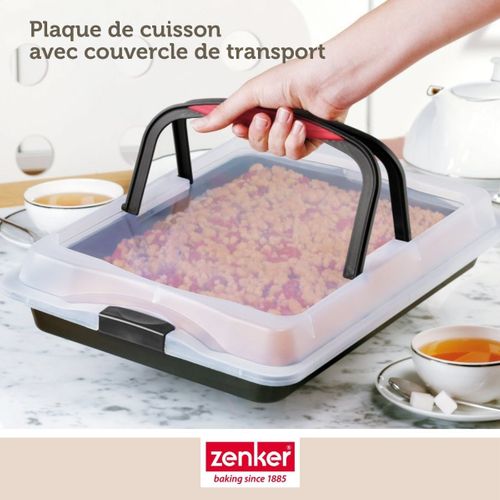 Set Pâtisserie Plaque De Cuisson 42 X 29 Cm Avec Couvercle, 2 Bols à Mixer Et 1 Spatule Zenker