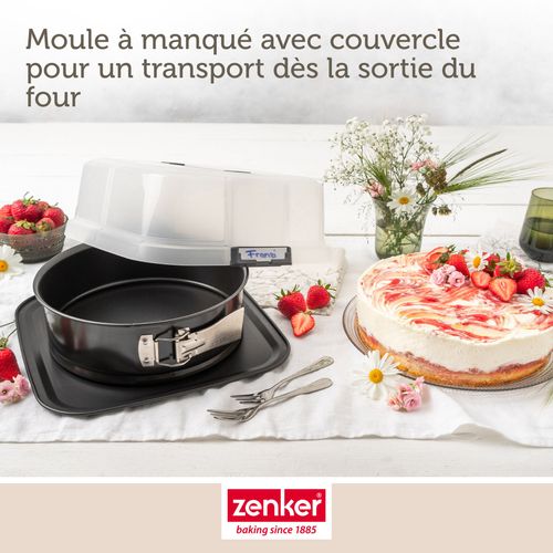 Set Pâtisserie Moule à Manqué 23 Cm Avec Couvercle, 2 Bols à Mixer Et 1 Spatule Zenker