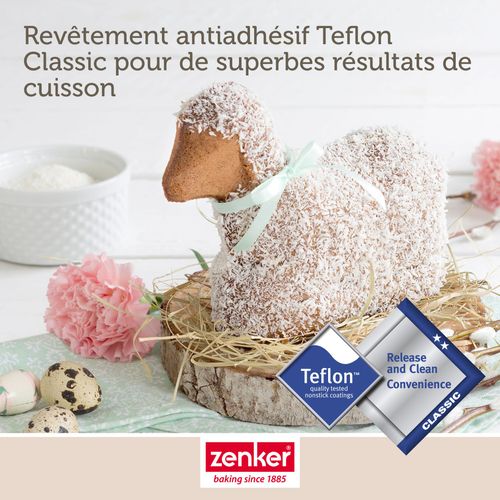 Set Pâtisserie Avec Moule Agneau De Pâques 3d 700 Ml, 2 Bols à Mixer Et Spatule Zenker