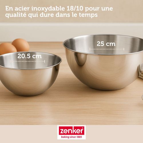 Set Pâtisserie Avec 40 Moules à Muffins En Papier, 2 Bols à Mixer, Verre Mesureur Et Spatule Zenker