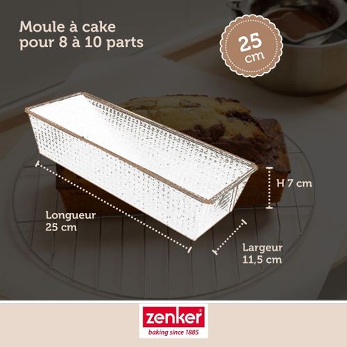 Set Pâtisserie Avec Moule à Cake 25 Cm, 2 Bols à Mixer, Verre Mesureur Et Spatule Zenker