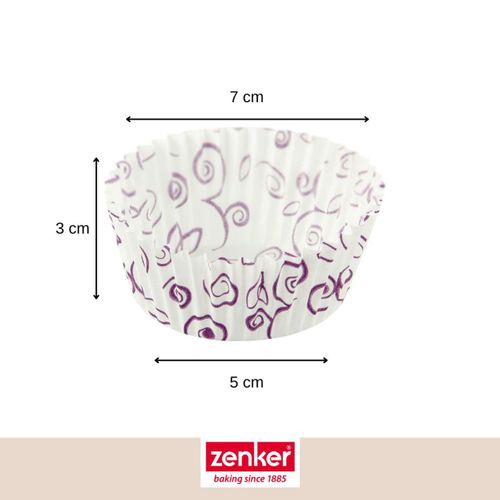 Set Pâtisserie Avec 50 Moules à Muffins En Papier, 2 Bols à Mixer, Verre Mesureur Et Spatule Zenker