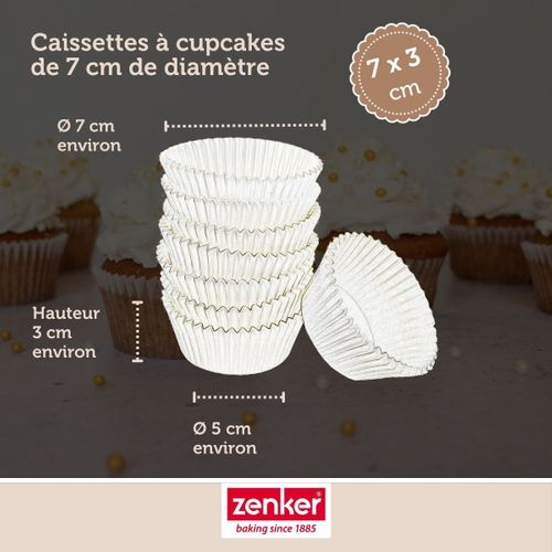 Set Pâtisserie Avec 100 Moules à Muffins En Papier, 2 Bols à Mixer, Verre Mesureur Et Spatule Zenker