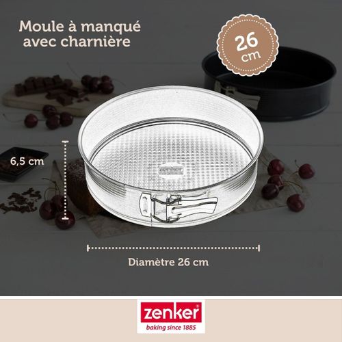 Set Pâtisserie Avec Moule à Manqué De 26 Cm, 2 Bols à Mixer, Verre Mesureur Et Spatule Zenker
