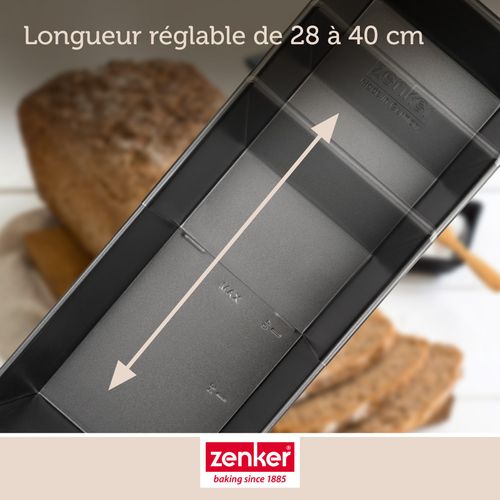 Set Pâtisserie Avec Grand Moule à Cake Extensible, 2 Bols à Mixer, Verre Mesureur Et Spatule Zenker