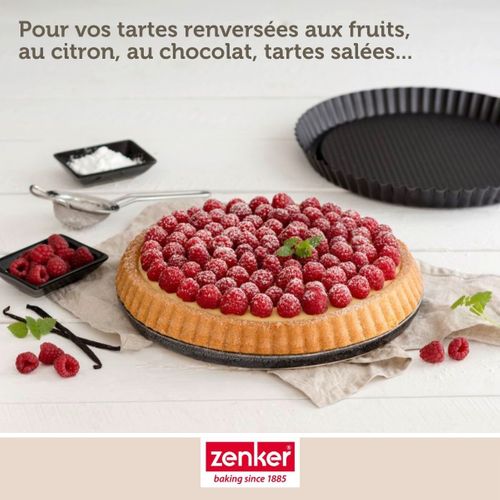 Set Pâtisserie Avec Moule à Tarte Renversée 28 Cm, 2 Bols à Mixer, Verre Mesureur Et Spatule Zenker