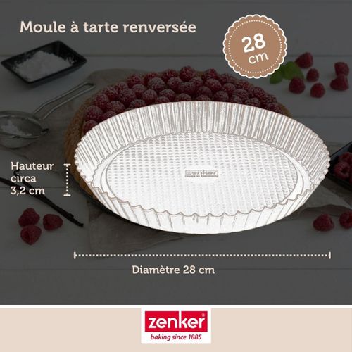 Set Pâtisserie Avec Moule à Tarte Renversée 28 Cm, 2 Bols à Mixer, Verre Mesureur Et Spatule Zenker