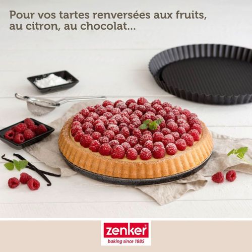 Set Pâtisserie Avec Moule à Tarte Renversée 30 Cm, 2 Bols à Mixer, Verre Mesureur Et Spatule Zenker