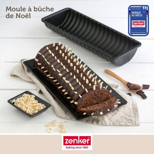 Set Pâtisserie Avec Moule à Bûches De Noël 32 Cm, 2 Bols à Mixer, Verre Mesureur Et Spatule Zenker