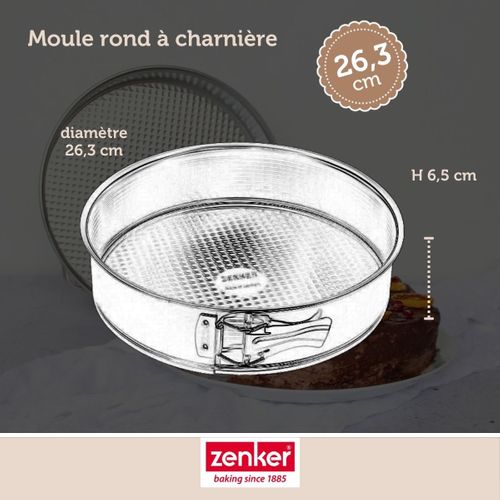 Set Pâtisserie Avec Moule à Manqué 26,3 Cm, 2 Bols à Mixer, Verre Mesureur Et Spatule Zenker